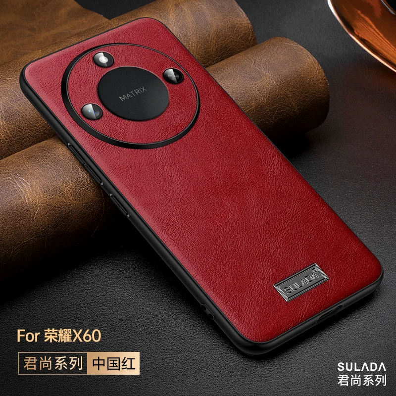 

High end Brand For Honor x60 cover Honor x60 pro Case Genuine Leather Phone Back Case For Honor x60 Cover Honor x60 pro Shell