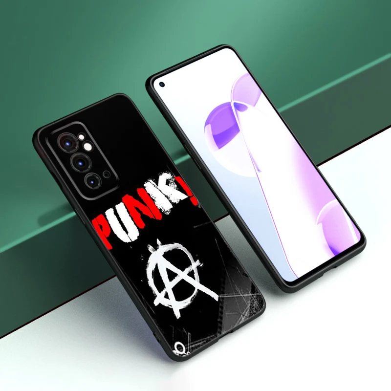 Punk Rock Black Silicone Phone Case For OnePlus 10R 11R 12R ACE 2 3 Pro 2V 3V Nord CE 2 3 4 Lite N10 N20 N30 SE 5G image 6