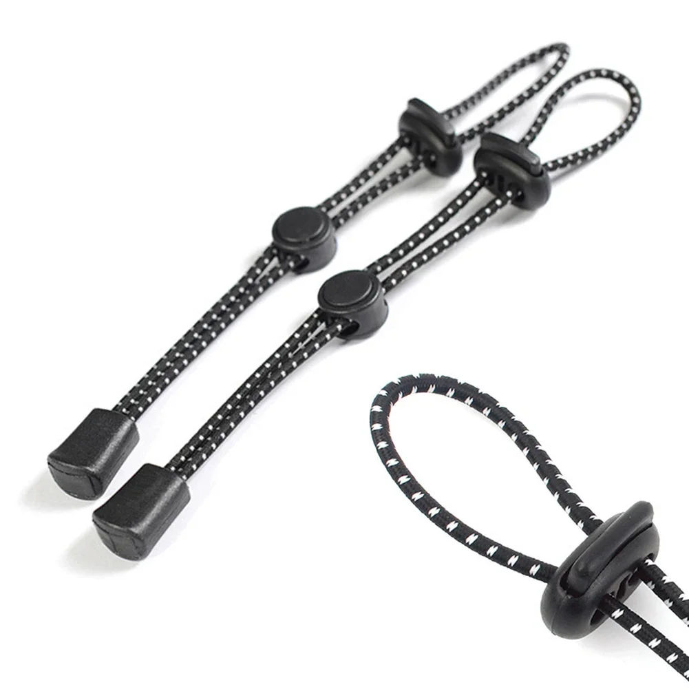 2pcs Elastic Rope Backpack Walking Stick Holder Adjustable Trekking Hiking Pole Fixing Tie Cord Rope For Camping Hiking Backpack