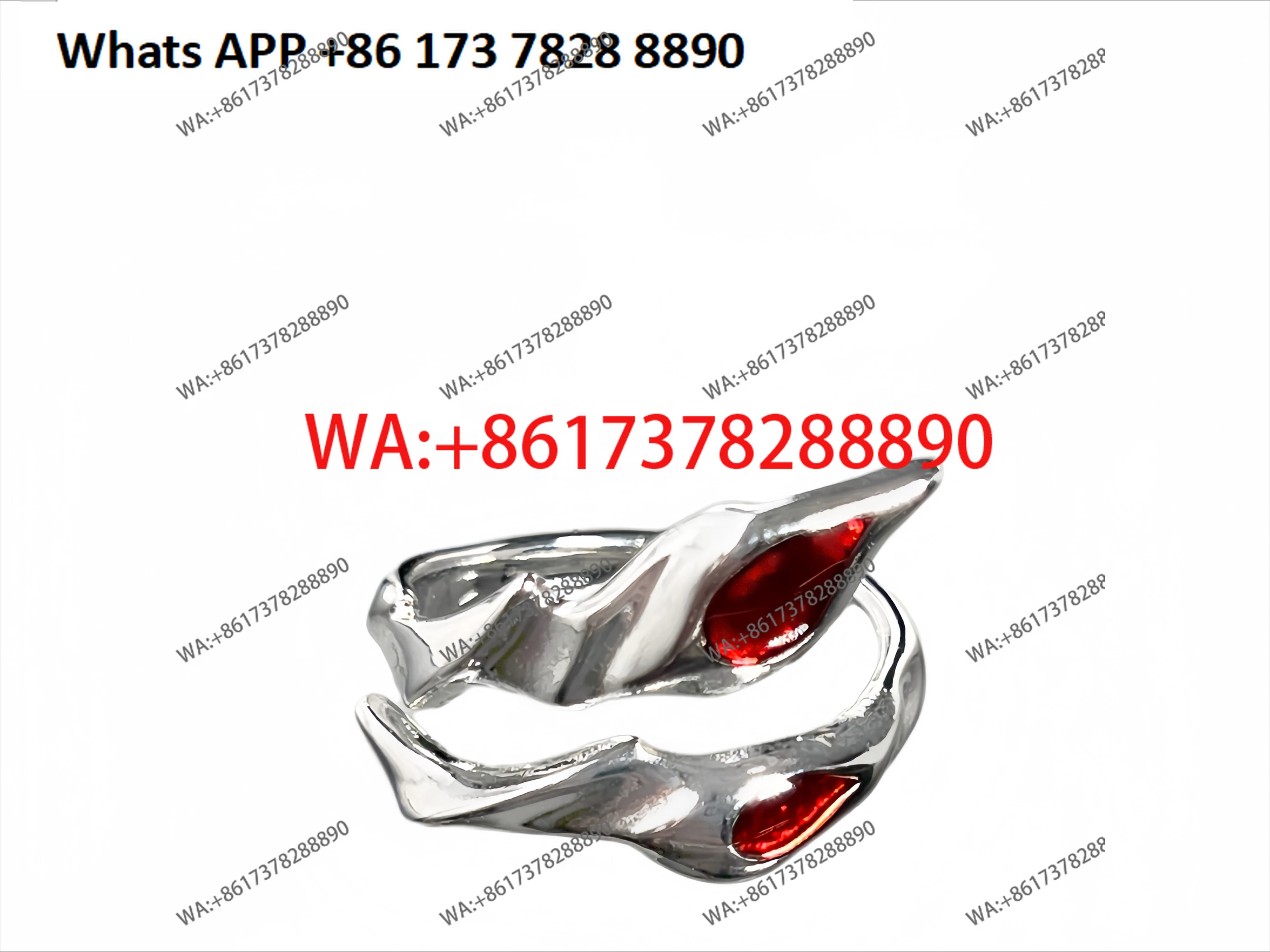 Cross irregular blood red solution ring street hip hop trend opening niche men and women