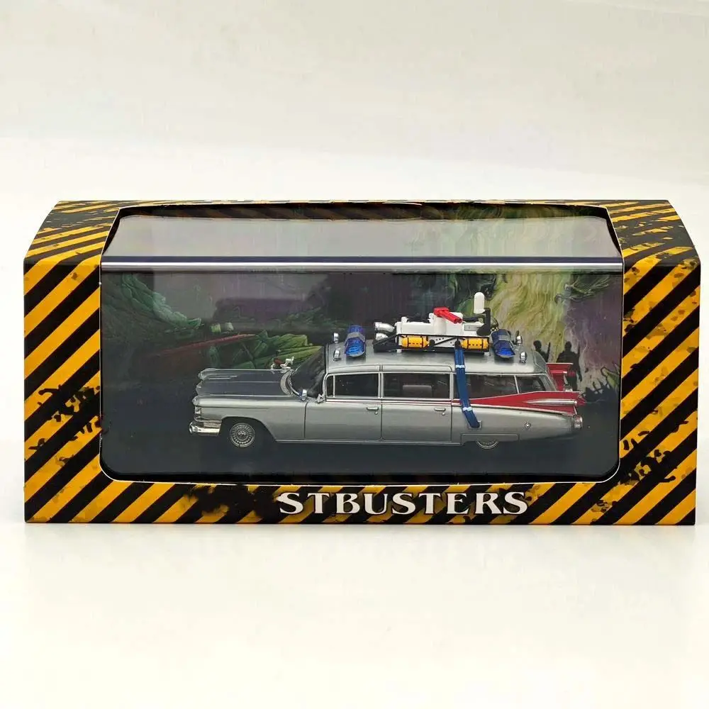 

YS 1/64 Scale for Ecto-1 Dirty Version & Varnish Diecast Model Minicar Limited Collection Auto Gift