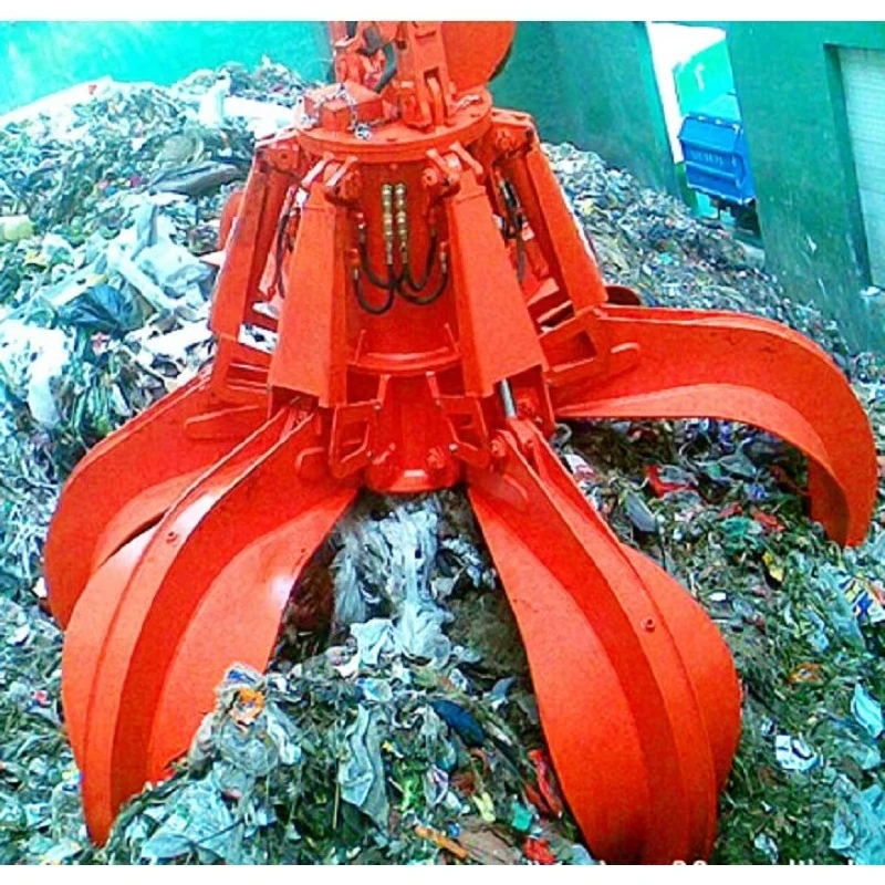 Hydraulic Multilobe Grab Grapple Mechanical Double Wired Orange Peel Grab Crane Orange Peel Grab