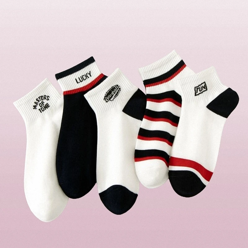 Chaussettes basses en coton respirant pour hommes, absorbant la transpiration, tube court, bateau, mode masculine, nouveau, 5/10, 2024 paires