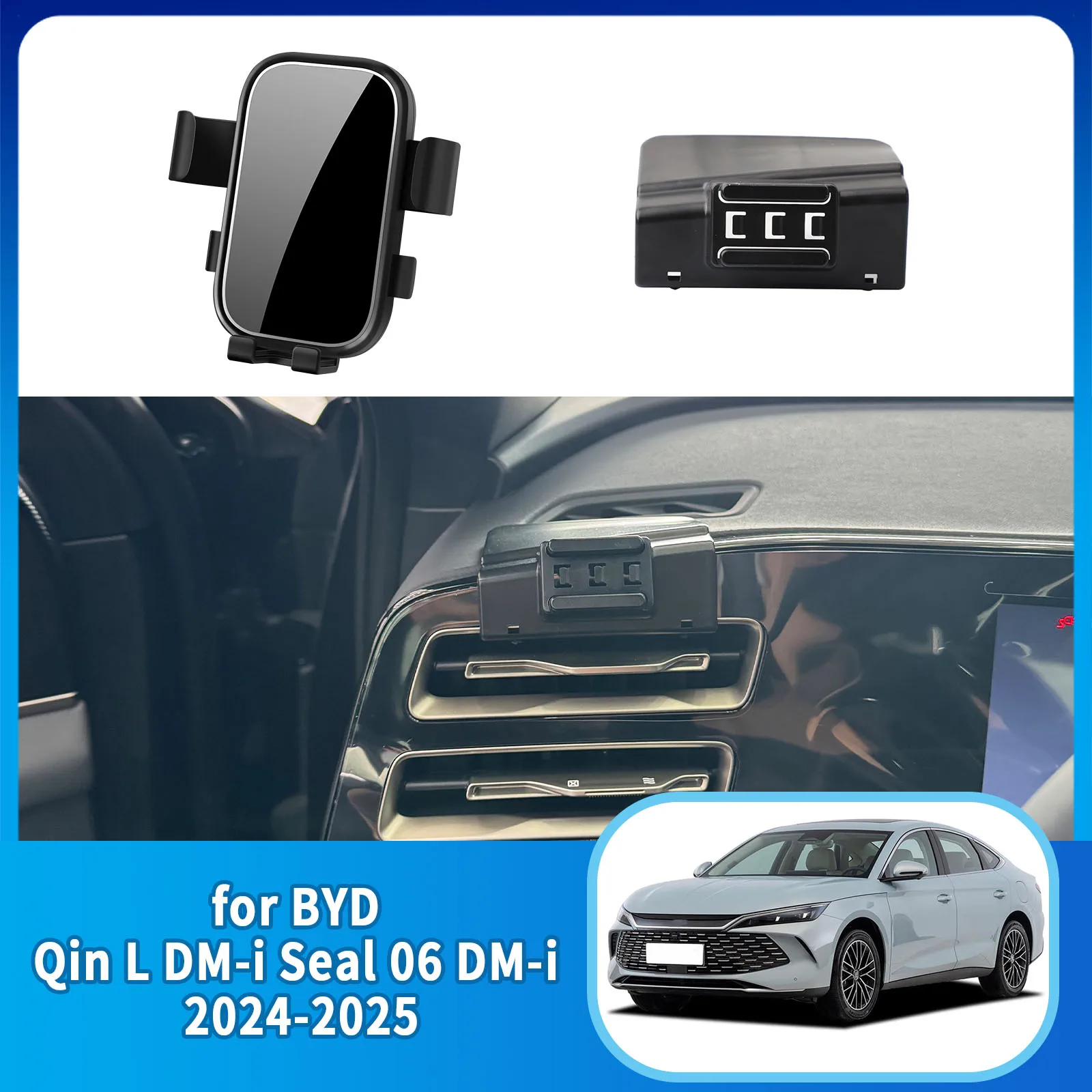

Navigation Stand Auto Car Mobile Phone Holder GPS Bracket for BYD Qin L DM-i Seal 06 DM-i 2024 2025 Accessories