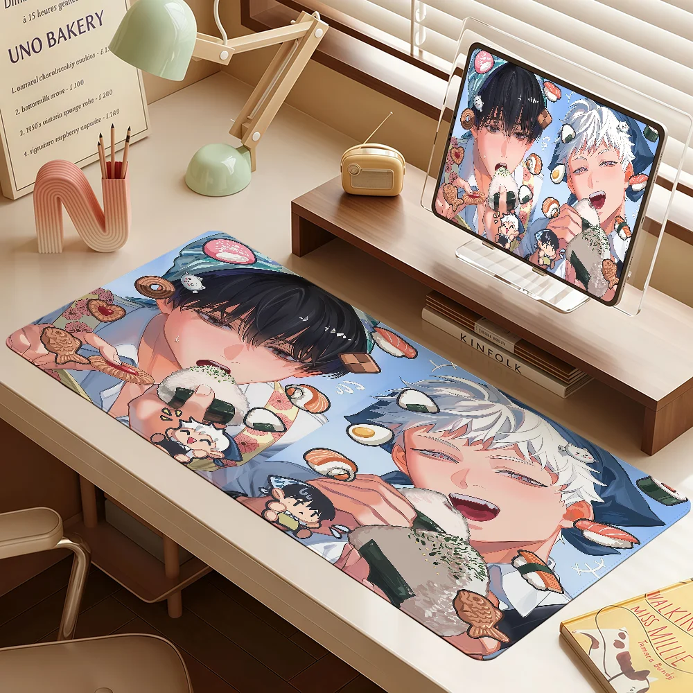 Anime The Summer Hikaru Died Mouse Pad Large Non-slip Lockedge Desktop Computer Desk Mat Keyboard MousePad Office Gamer Student