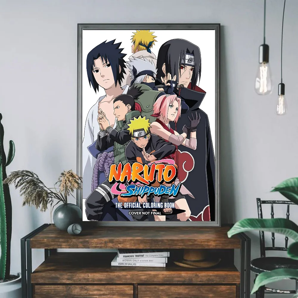 Naruto Hanging Picture Naruto Sasuke Poster Hanging Picture Children's Room Bedroom Mural Anime Inspirational Animation Mural