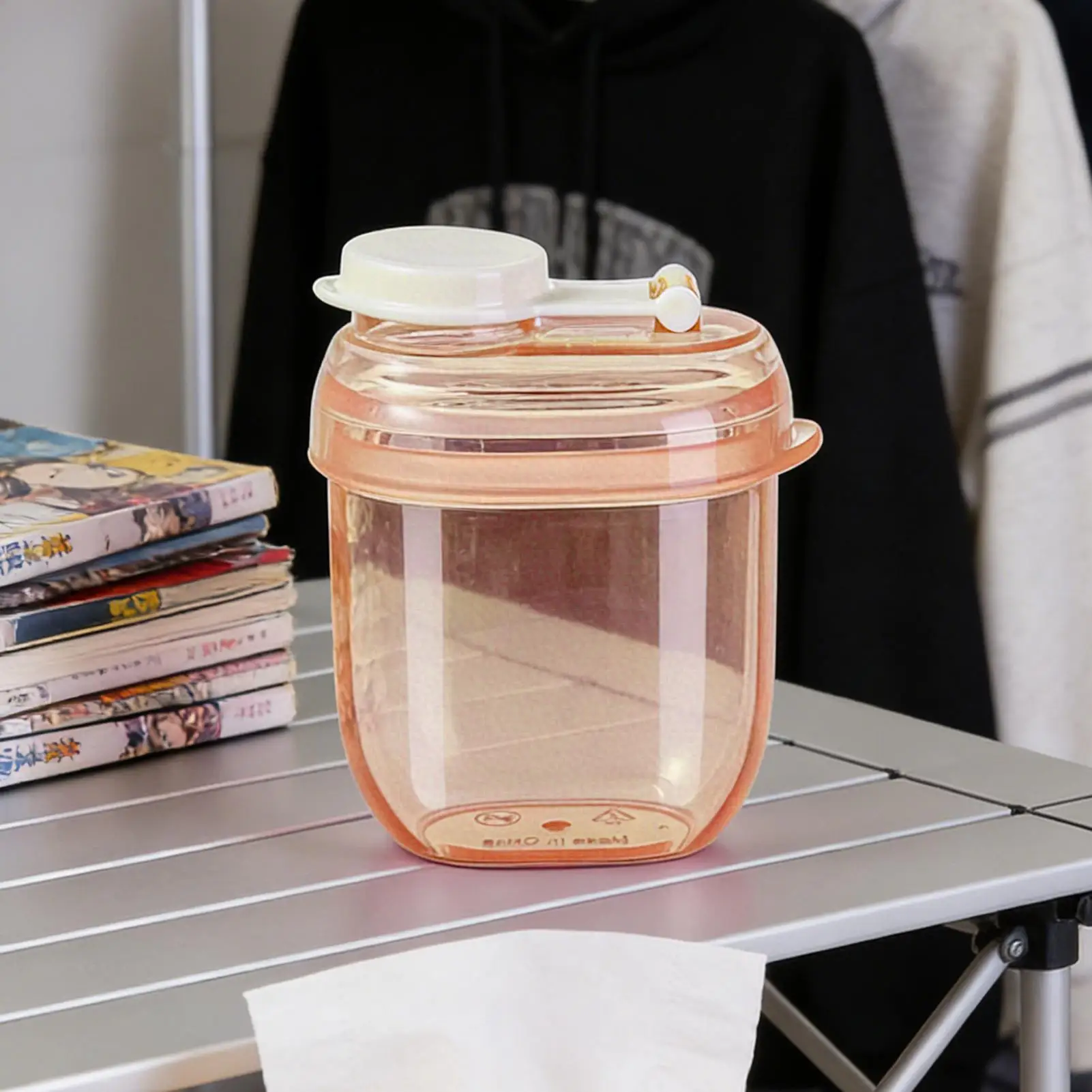 Powder Formula Dispenser Airtight Leakproof Holder Box Sealed Portable Formula Dispenser for Home Kitchen Travel Feeding