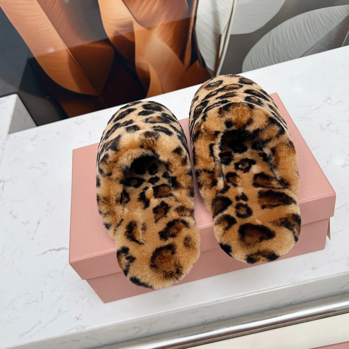 2026 Neue Damen Flauschige Fel – Slip On Mule Flat Bewertung und Preis
