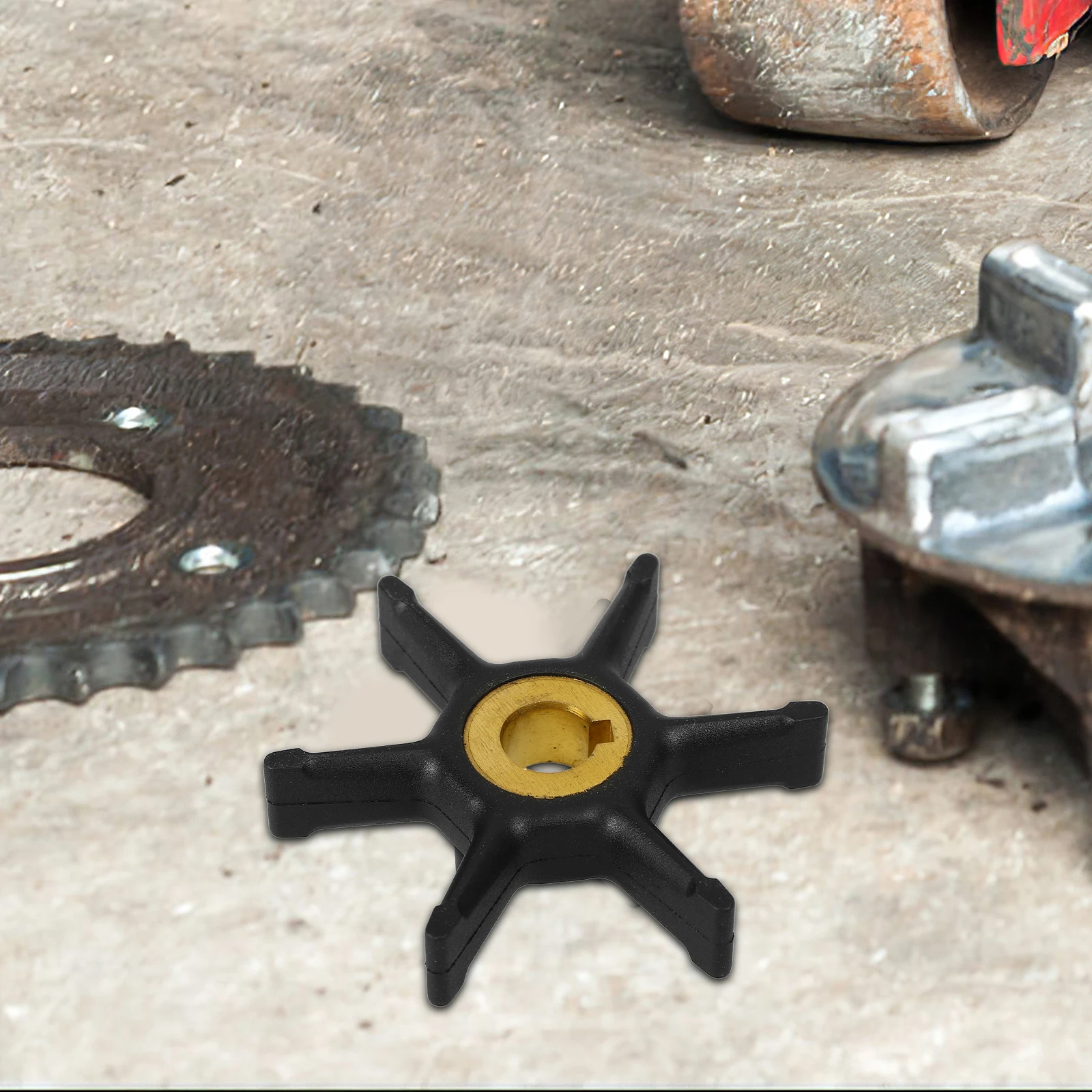 

Outboard Water Replacement Utility Impeller Transfer Pump Impeller Boat Water Pump Part Engine Component Sturdy Metal Easy