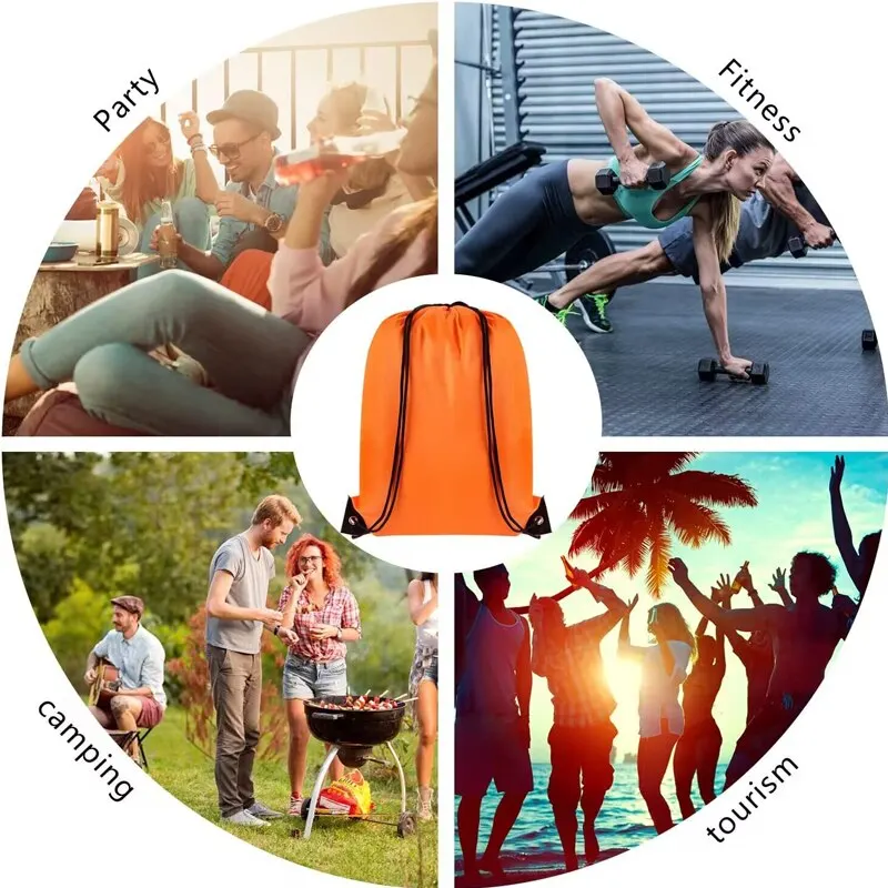 에코 폴리에스터 번들 포켓 레이스 백팩 휴대용 방수 쇼핑 팩 백팩 휴대용 남녀 야외 스포츠 짐 가방