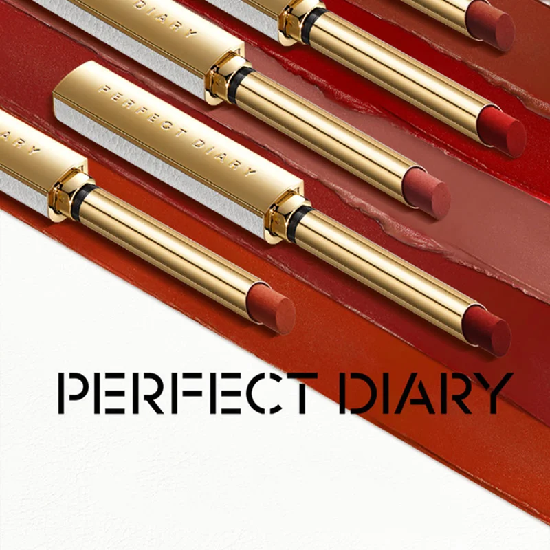 أحمر شفاه Perfectdiary للنساء، أنبوب مرطب مخملي، ليس من السهل أن يبهت بلسم شفاه كوري غير لامع