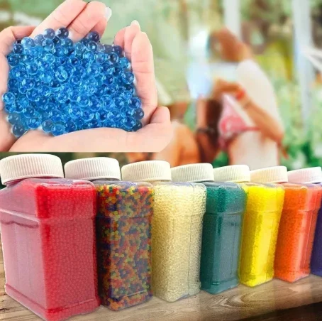 Y100000Pcs Gel Ball Guns Pearl Shaped Crystal Soil Water Beads Mud Wedding Decor Growing Water Balls Refill Blaster Bullet DIY