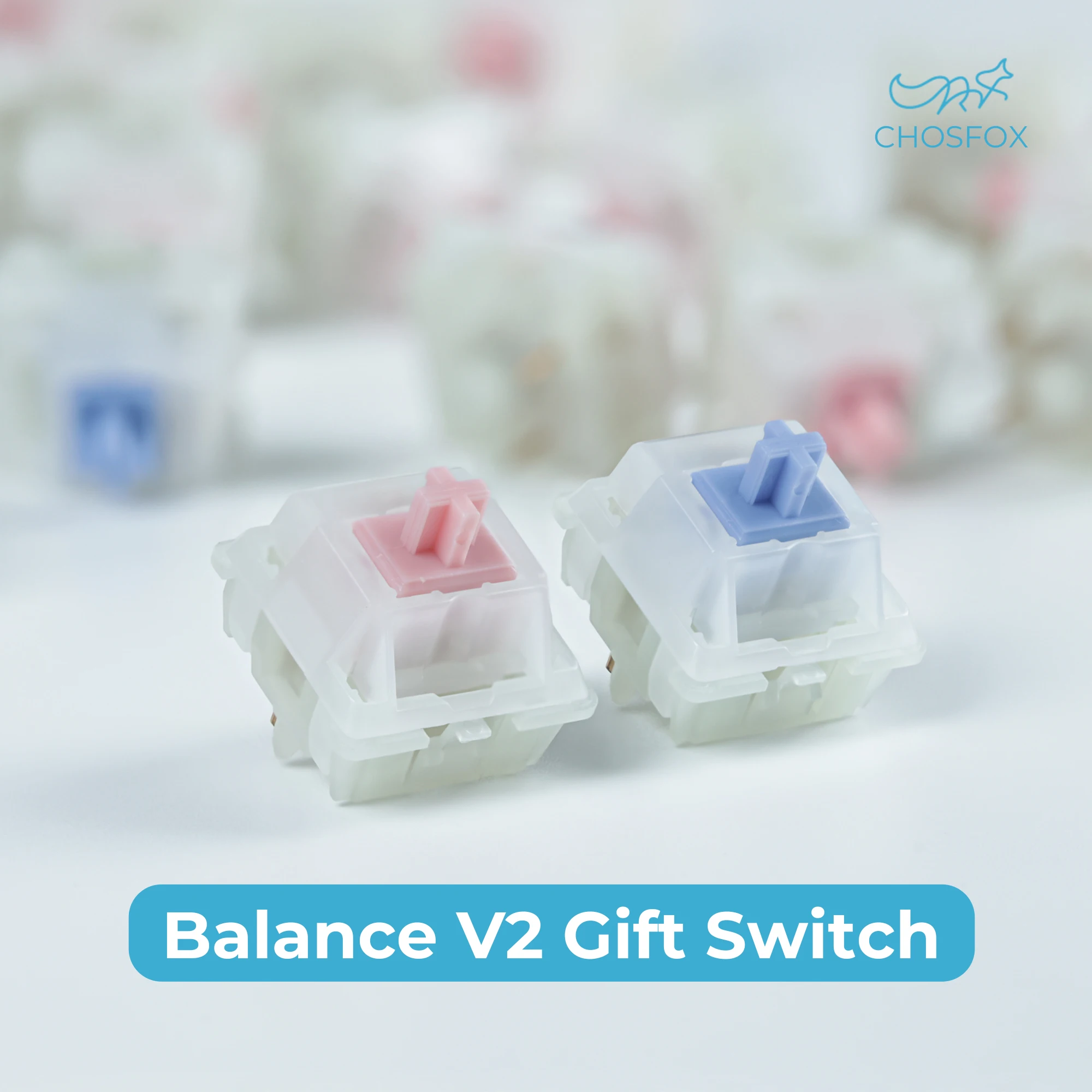 Chosfox Gift Switch Keyboard Mechanical Switch 5 Pin Tactile Hot Swappable Mechanical Keyboard Keyboard Switch