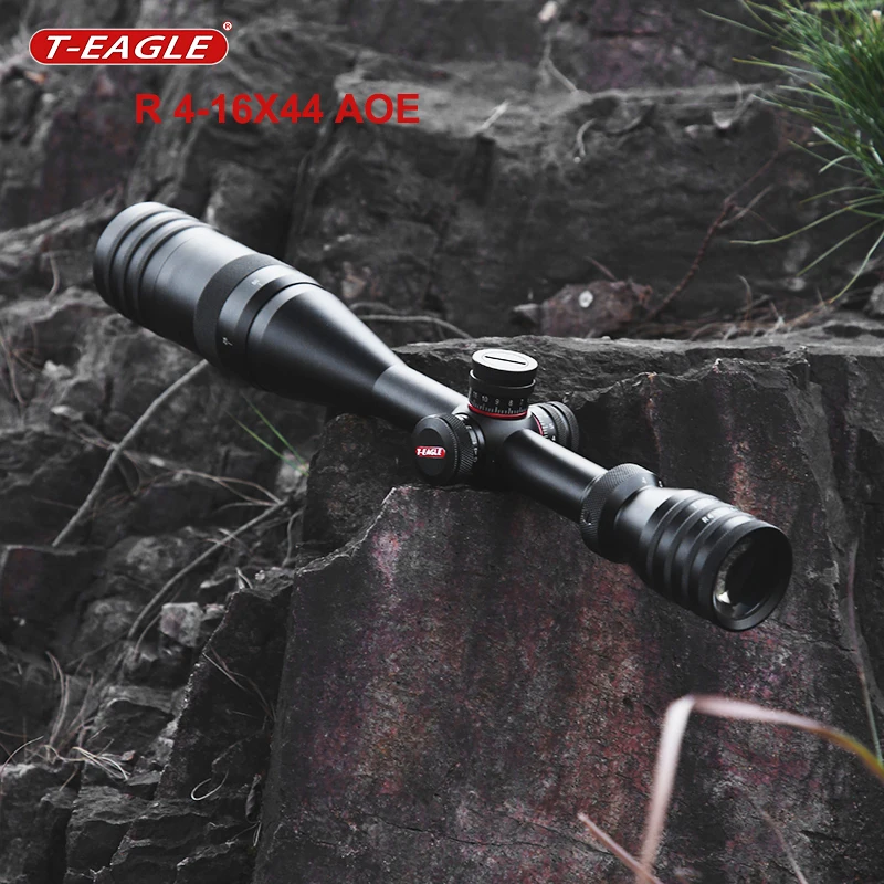 T-EAGLE R4-16x44 AOE Tactical Riflescope Hunting Rifle Scopes Spotting Airsoft Air Gun Sight Optical PCP Telescope