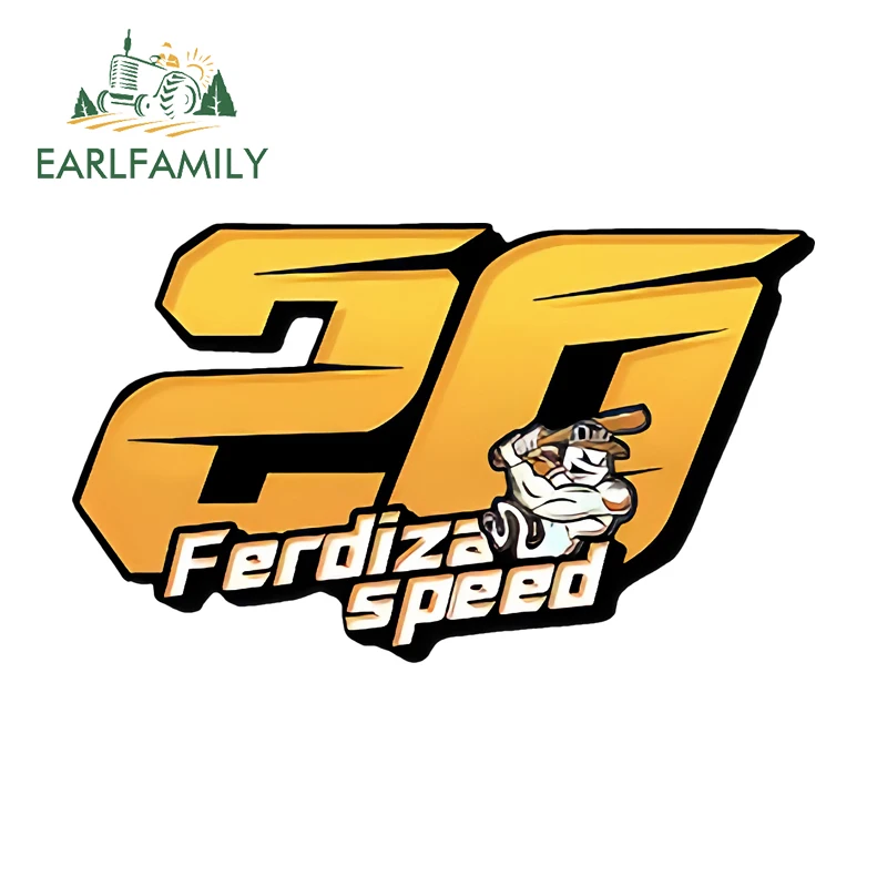 EARLFAMILY Baseball Player Number 20 Personalized Racing Style Car Sticker Body And Rear Decoration, Waterproof Reflective Decal