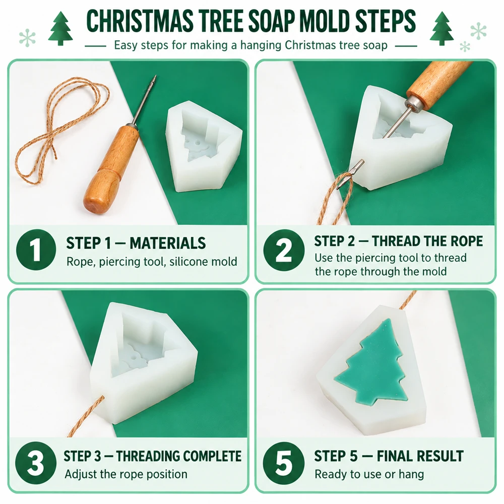 4-teiliges Weihnachtsseifen-Cl – Soap Making Kit For Beginners Bewertung und Preis