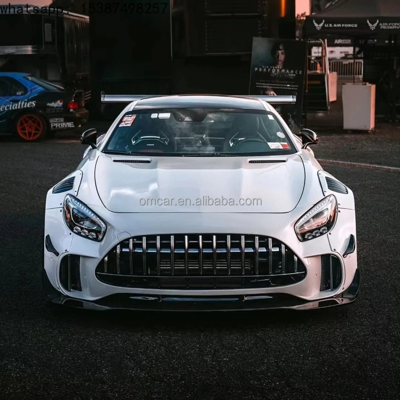 For Car Modification Parts for AMG GT Upgrade AMG GT3 Wide Body Kit Front Rear Bumper Spoiler Side Skirts for Mercedes Benz AMG