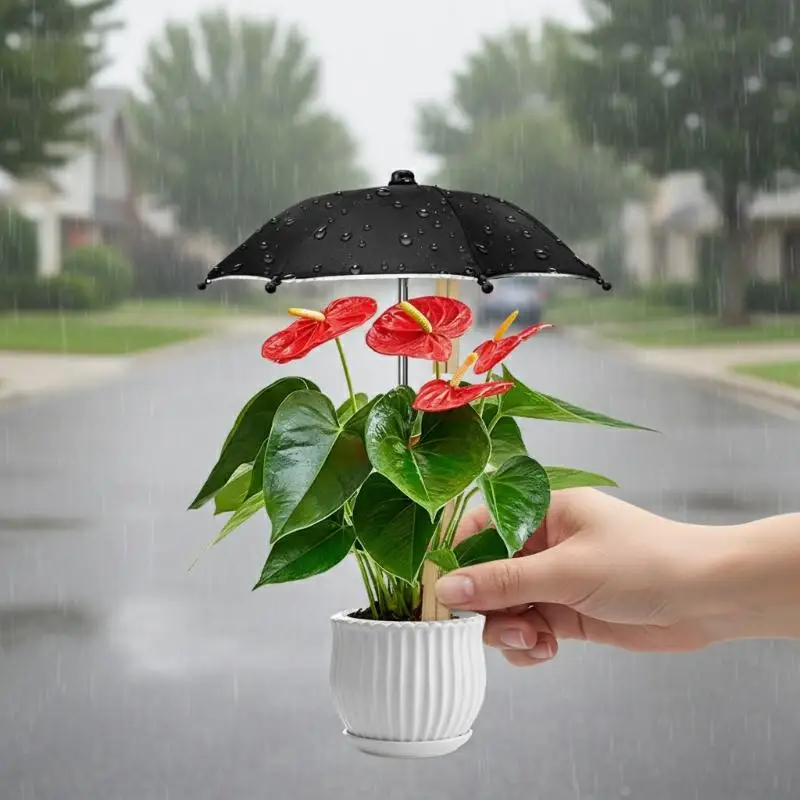 Plant Umbrella Adjustable Height Garden Protectors 2PCS Sun Shade Cover for Outdoor Vegetables and Flowers