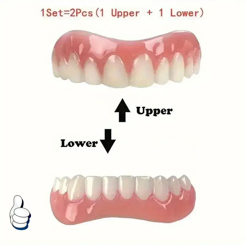 طقم أسنان من السيليكون بطانات السيليكون طقم ناعم طقم أسنان ناعم 2026 مجموعة علوية وسفلية سهلة الاستخدام للعناية بالأسنان #4