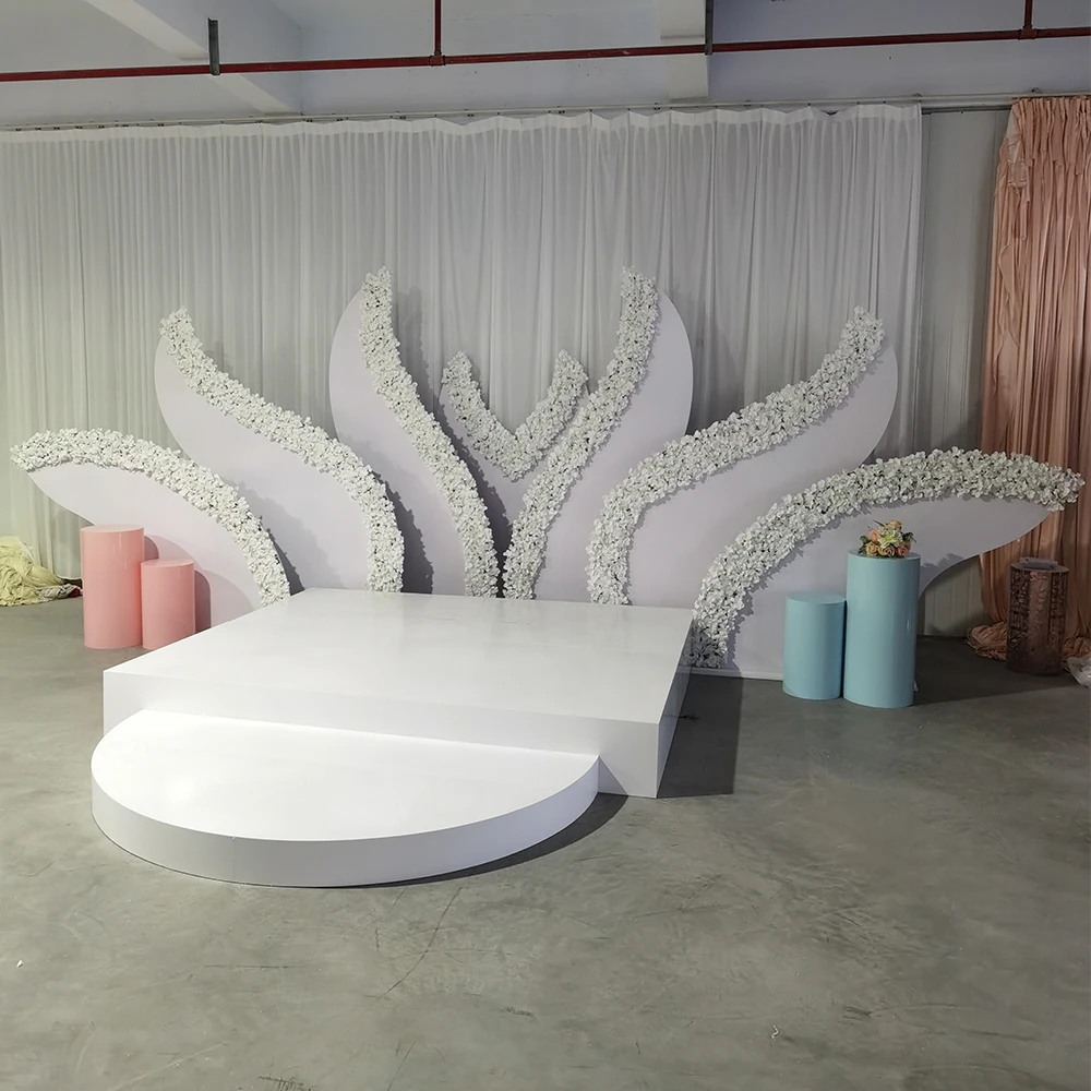 Factory Direct Elegant Flower Arrangement Arches Square Wedding Arches Acrylic For Wholesale
