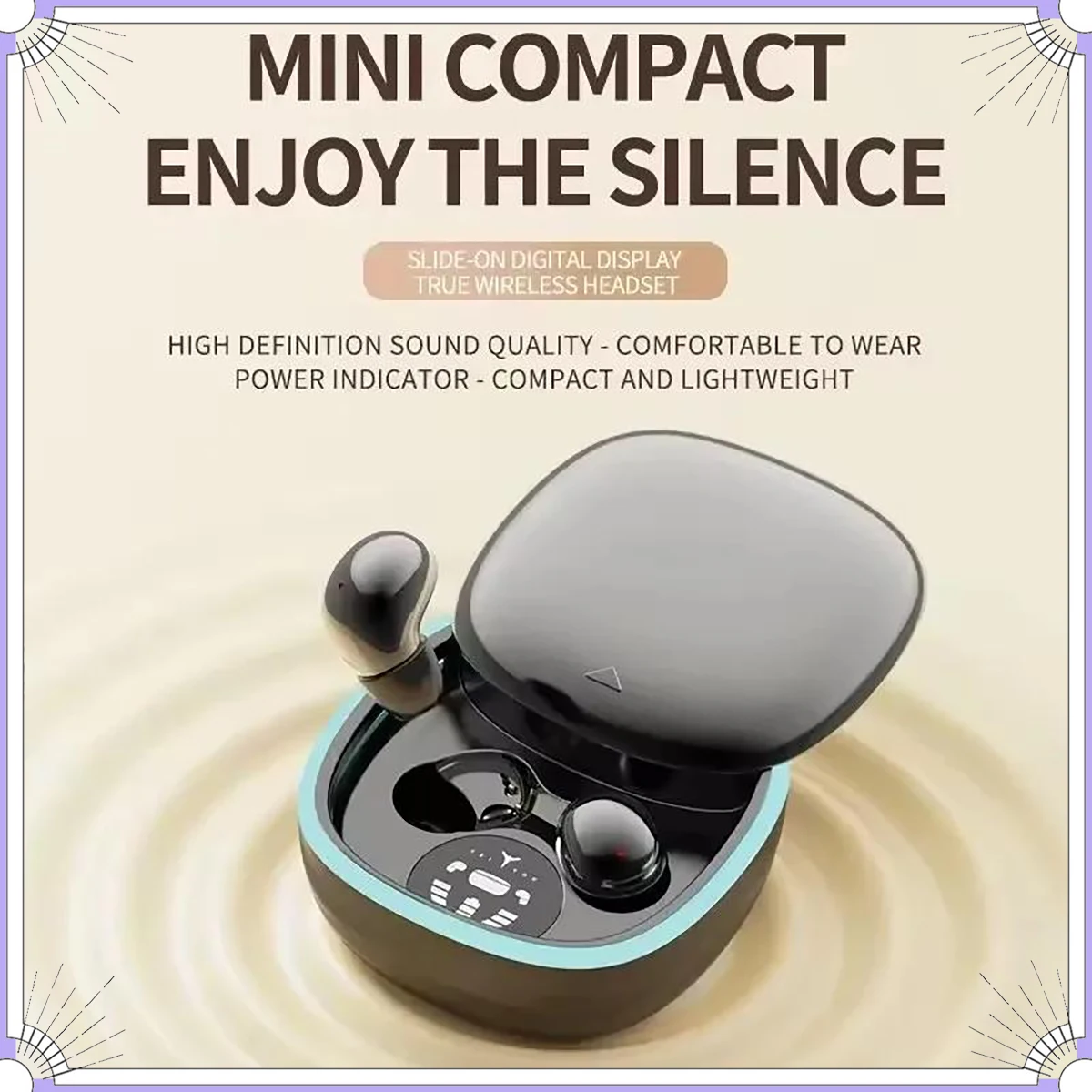 Invisible Earphones Mini Headphones Bluetooth TWS Wireless Touch Gaming In-Ear Earbuds Noise Reduction Sports Headset For iPhone