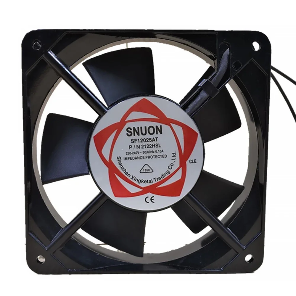 SF12025AT 2122HSL 12025 120mm 12CM 120*120*25MM Sleeve Bearing 220-240V AC 2-Wire Case Cooling Fan R9CD