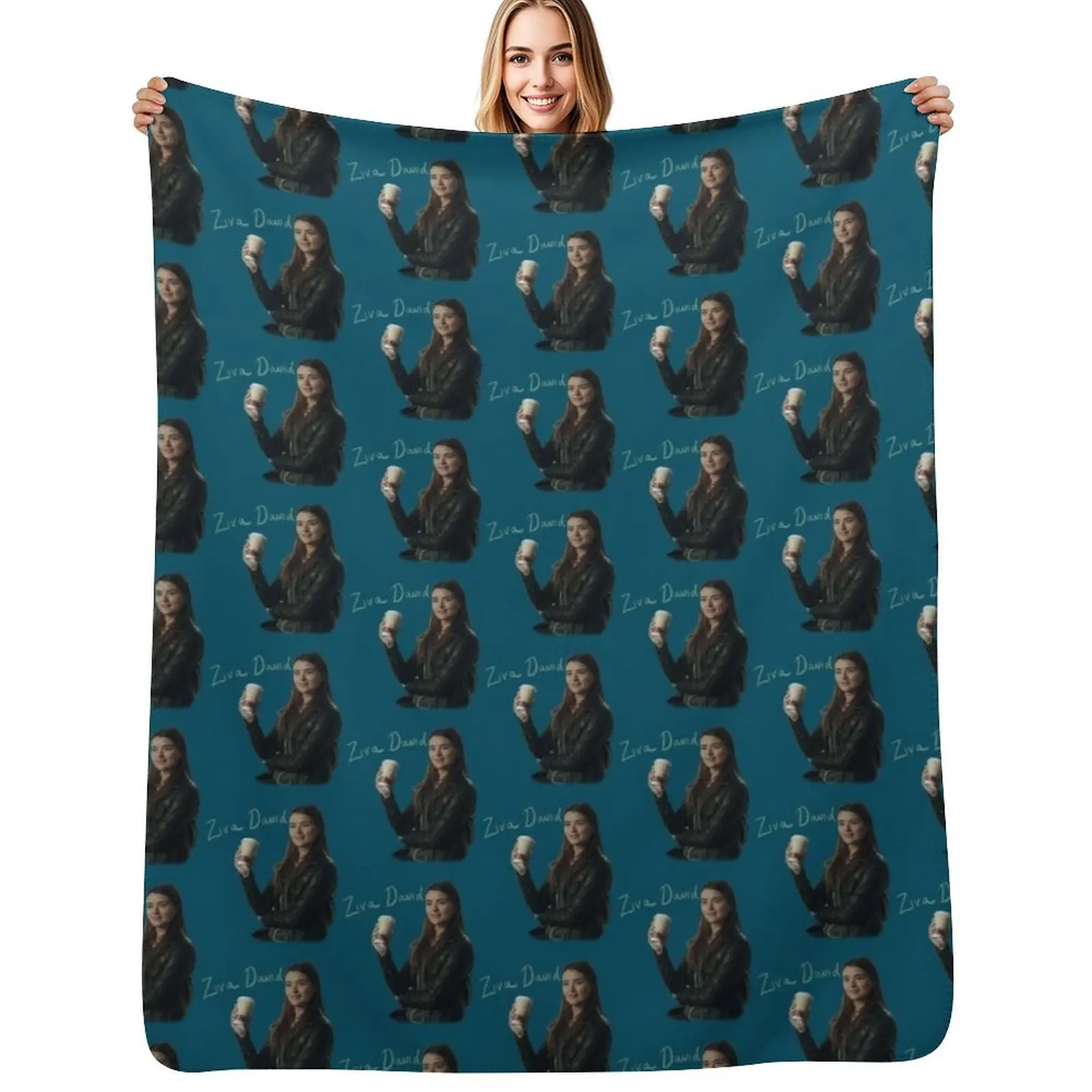 Ziva David Throw Blanket Luxurious Soft Fuzzy Blanket for Sofa Bed