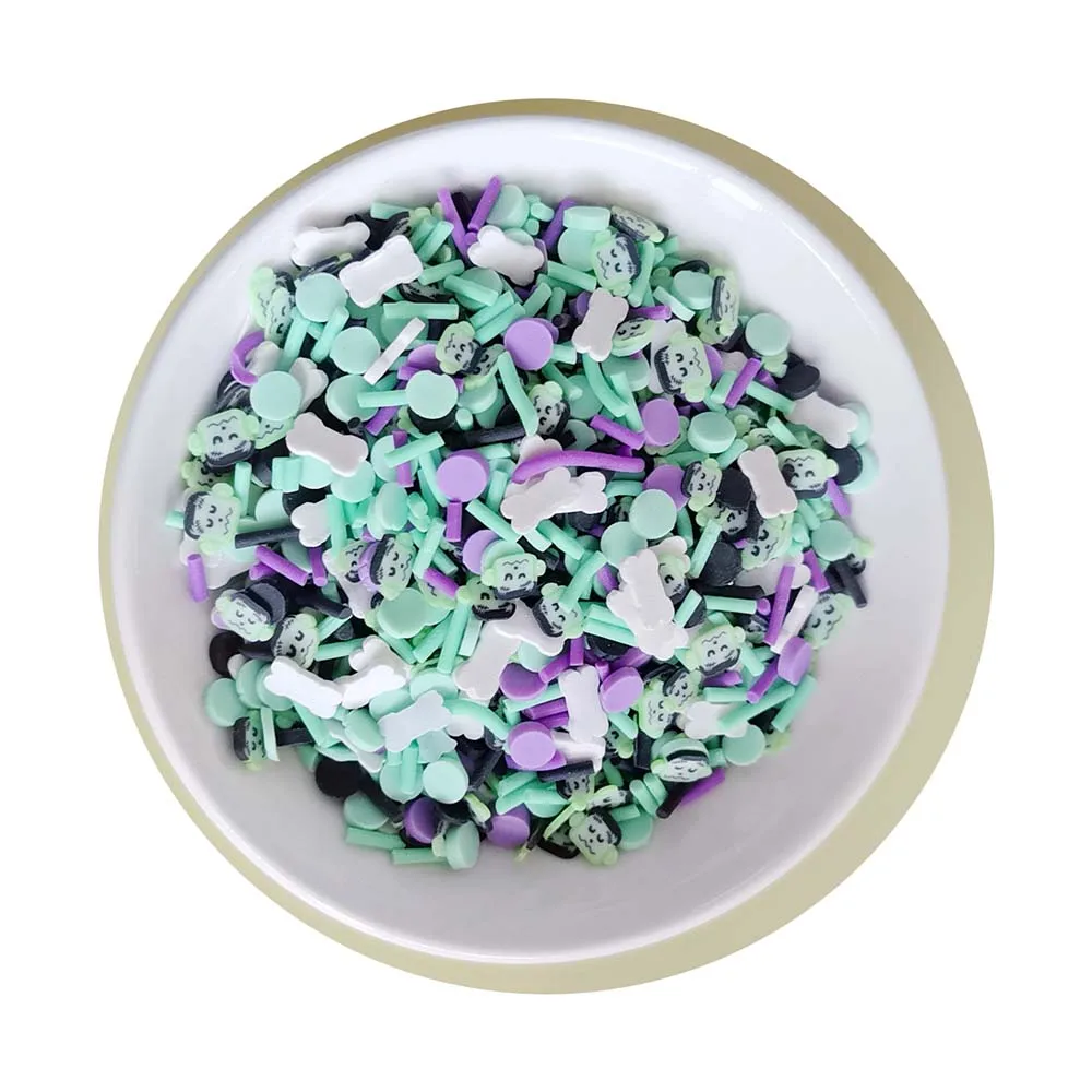 Halloween Polymer Clay Sprinkles Bone Clay Slice for Crafts Making  Phone Deco DIY Slime  Scrapbooking