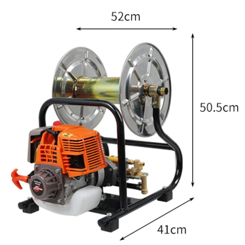 139F/140F Roll-and-tube Integrated Sprayer Four-stroke Garden Farming Agricultural Power Tool Portable Gasoline Sprayer 8-10m