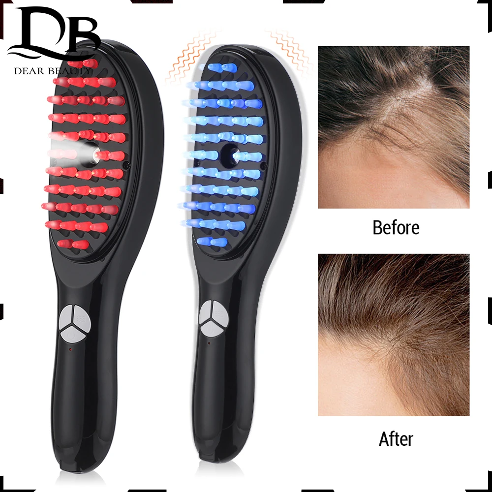 

Massage Comb Electric Spray Micro Current Head Meridian Anti Hair Loss Physiotherapy Apparatus Red Blue Light Nourishing Scalp