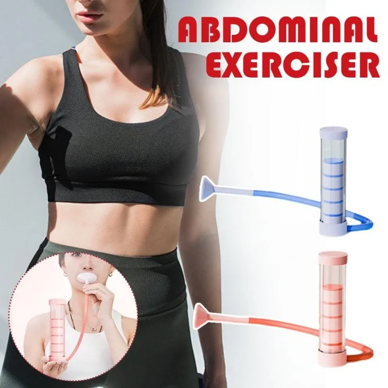 1 Set Atemübungsgerät Bauchmuskeltrainer Tiefenatmung Hantel Männer Frauen Erwachsene Lungenkapazität Trainingsgerät