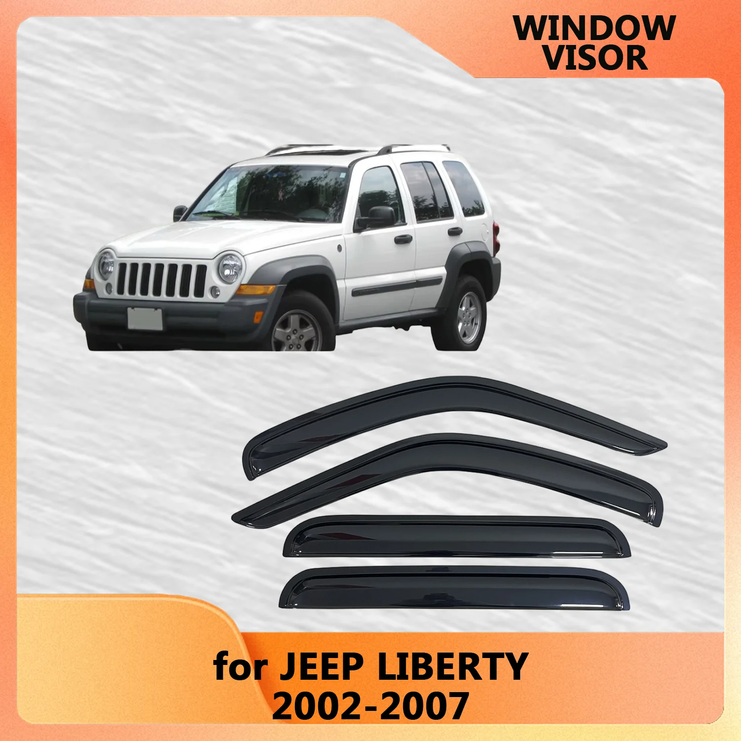 

Для JEEP LIBERTY KJ 2002 2003 2004 2005 2006 2007 ветровые дефлекторы дождевики дверной козырек вентиляционные шторы вентиляционный козырек оконный козырек