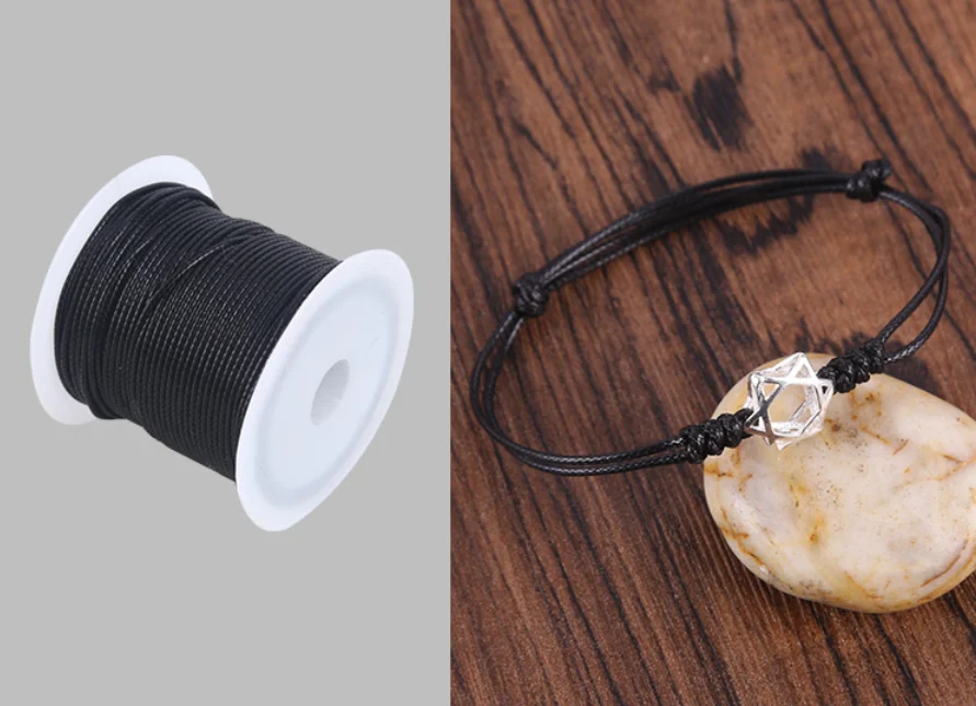 Waxed Cord Rope PU Leather Thread