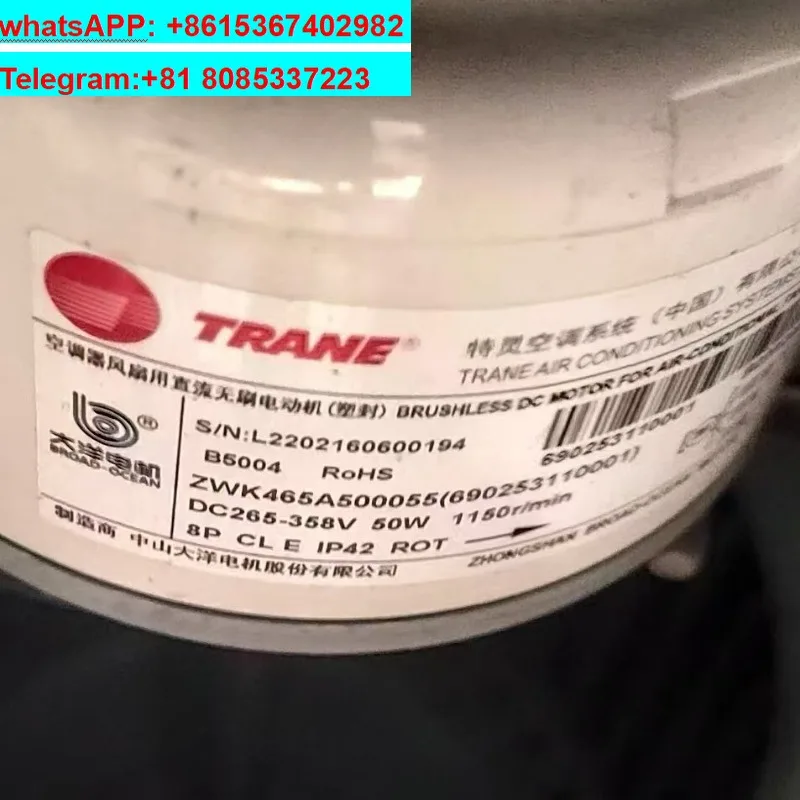 DC brushless motor ZW465B200059 (690253120001) Ocean Electric TRANE Trane