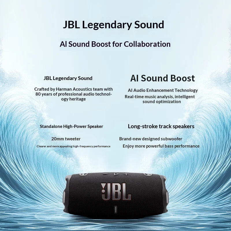 JBL CHARGE6 Long Battery Bluetooth Sound Box With Clear Audio For Home Outdoor Travel