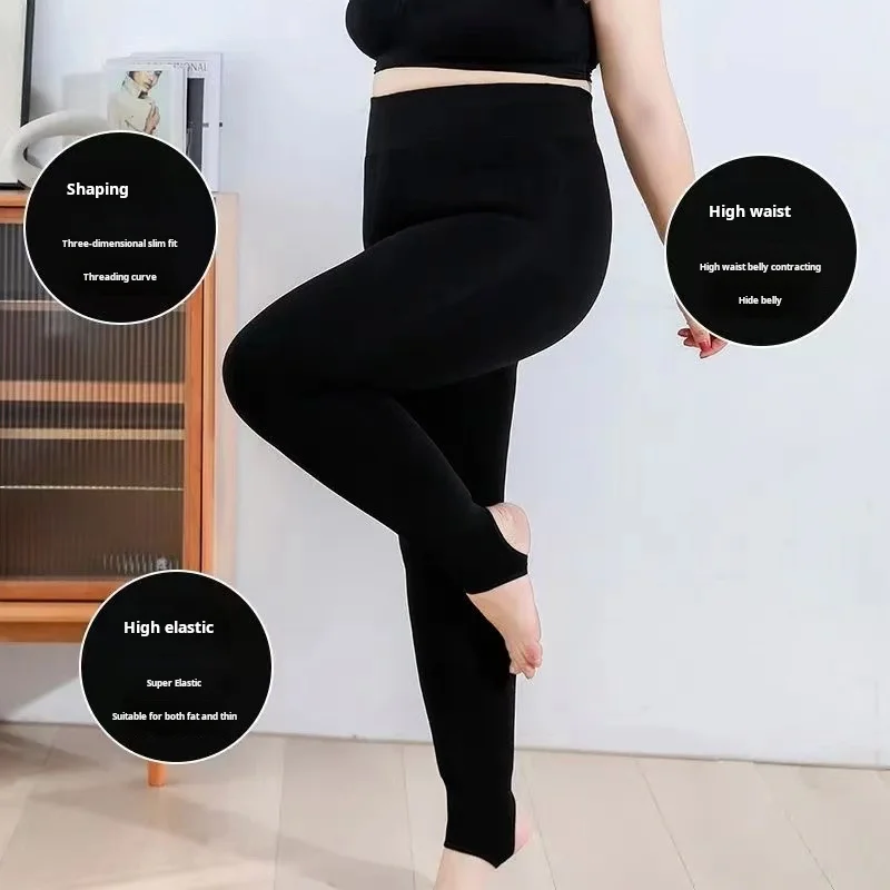 -30 ℃   / -22 ℉   Plus Size Vrouwen Broek Fluwelen Verdikking Warme Winterleggings Sokken Dame Elasticiteit Kousen Zwangere Herfst Panty