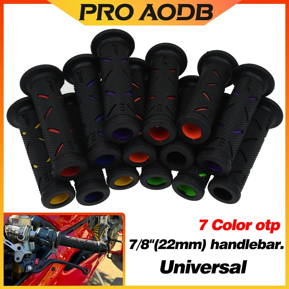 22MM Universal Motorrad Lenker Motorrad Griffe Gummi Modifikation Zubehör Moto Griffe für Honda Suzuki Ducati Benelli