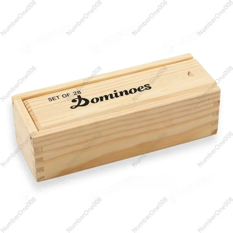 Solid Wood/ wooden Box Domino Set/double Six/double 6/dominoes/DOMINO/28 Sheets,