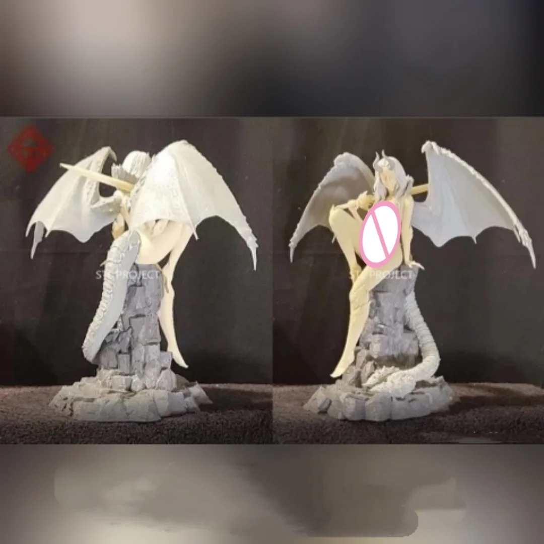 

1/18 Scale 120mm height Resin Figure Assemble Model Kit Female succubus demon girl Unassembled Unpainted 3D printed statue toy