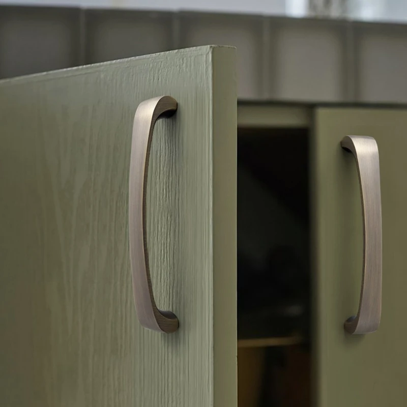 Modern Simplicity Furniture Handles Arched Shape Handles for Wardrobe and Drawer Hardware Fitting Kitchen Cabinet Drawer Handles