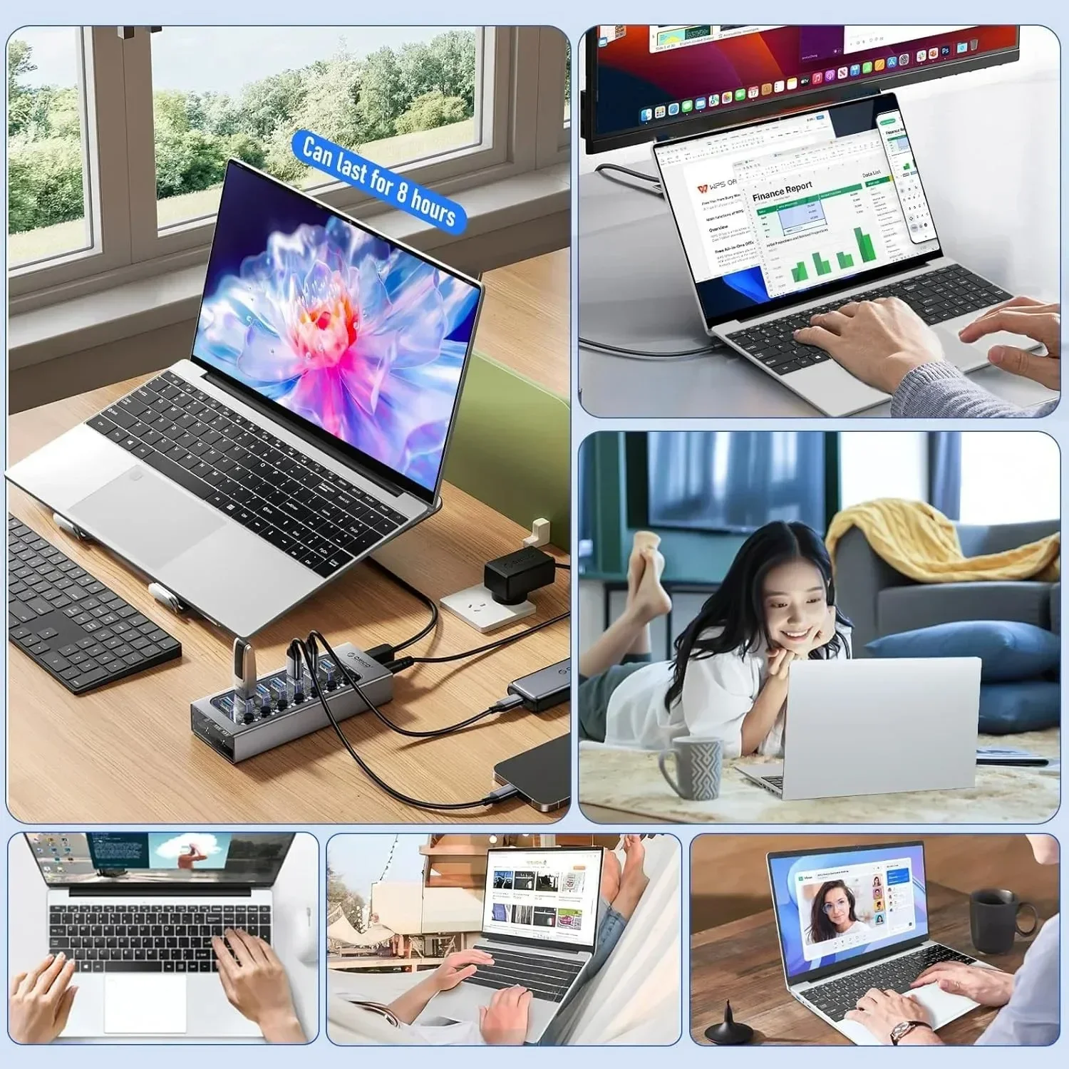 CARBAYTA 15.6인치 노트북 컴퓨터 인텔 N5095 노트북 PC 16GB 32GB DDR4 128GB-2TB SSD 오피스 스터디 PC 윈도우 11 1080P 노트북