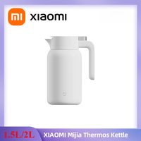 XIAOMI Mijia Thermos Kettle 1.5L 2L Vacuum Insulated Bottle Hot/Cold Drinks 316L stainless steel liner Double pressure relief