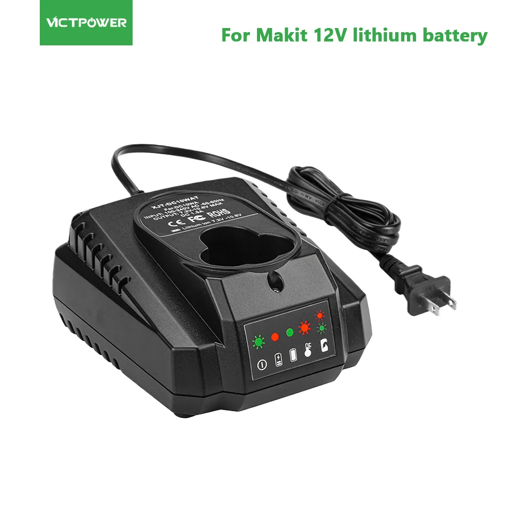 

Новое зарядное устройство для инструментов Makita 7.2V-12V, литий-ионные аккумуляторы BL1013 BL7010, 1.5A 18W, быстрая зарядка, замена DC10WA DC10WB