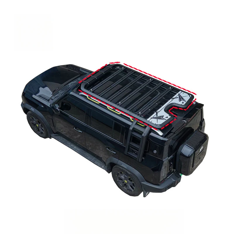 

T2 Aluminum Alloy Car Roof Rack-Black High Capacity 4X4 Off-Road SUV Upgrade