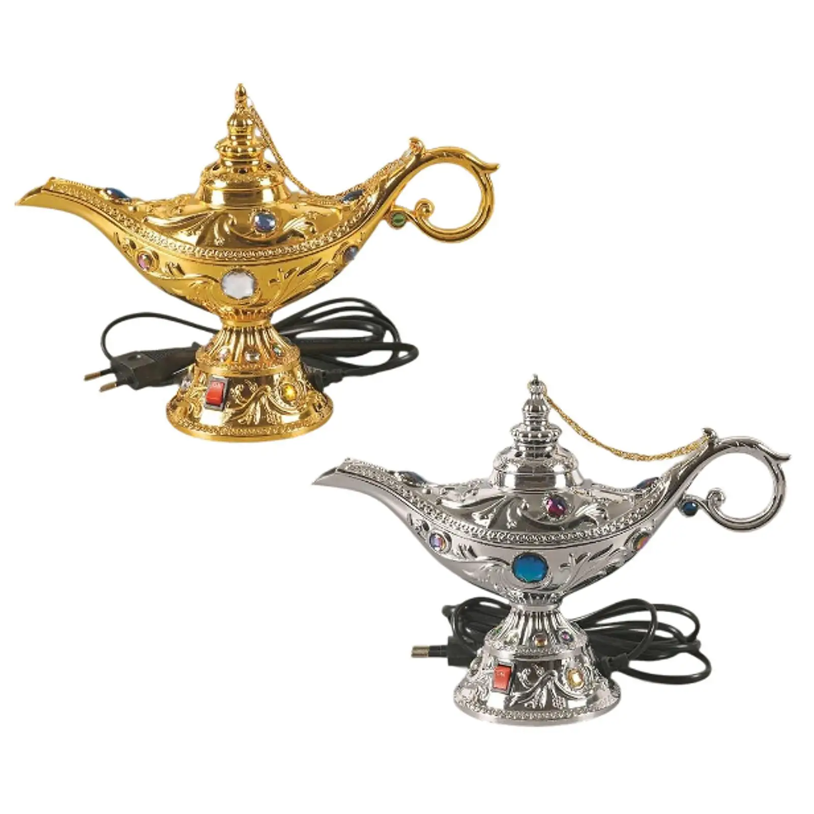 Incense Burner EU Adaptor Gift Metal Figurine for Cabinet Mediation New Year