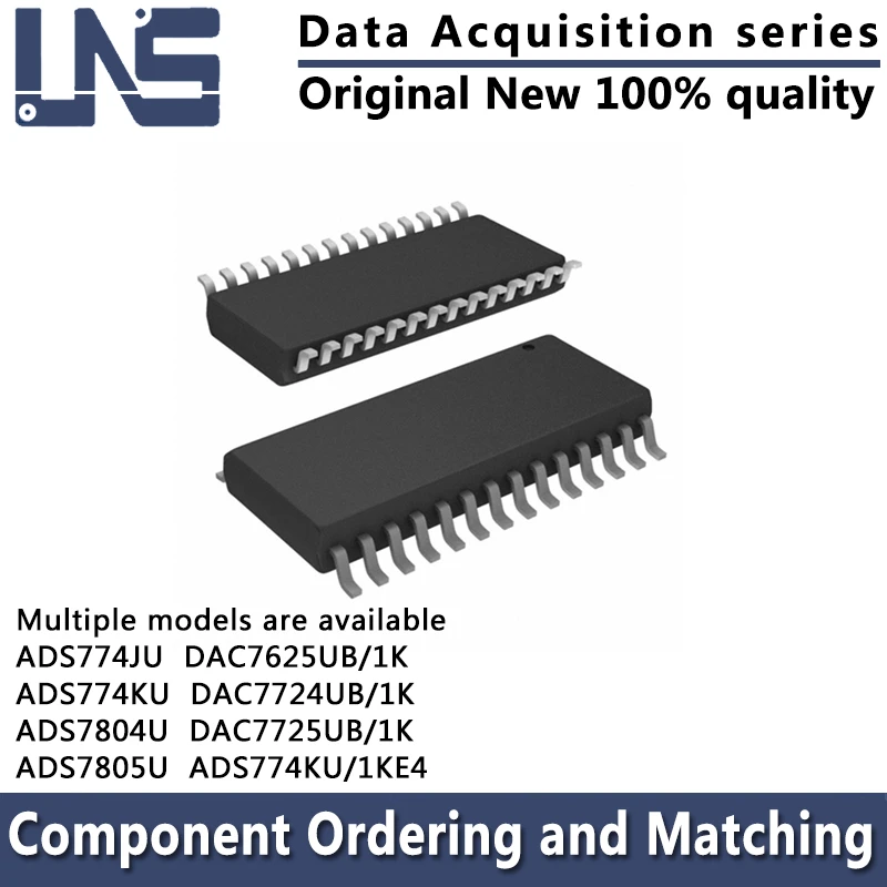 

1PCS ADS774JU ADS774KU ADS7804U ADS7805U DAC7625UB/1K DAC7724UB/1K DAC7725UB/1K ADS774KU/1KE4 SOIC-28 Data Acquisition