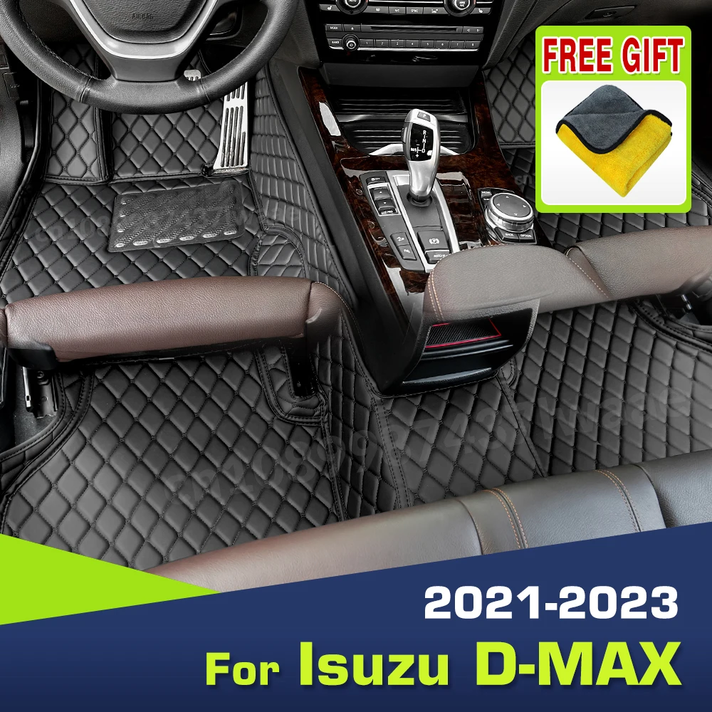 

Car Floor Mats For Isuzu D-MAX 2021 2022 2023 Custom Auto Foot Pads Automobile Carpet Cover Interior Protector Accessories