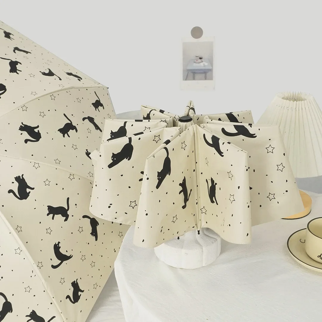 

Women's Fashion Umbrella Folding Windproof and UV resistant Travel Women's Sunshade Umbrella Sunscreen Windproof and Sunshade Gi