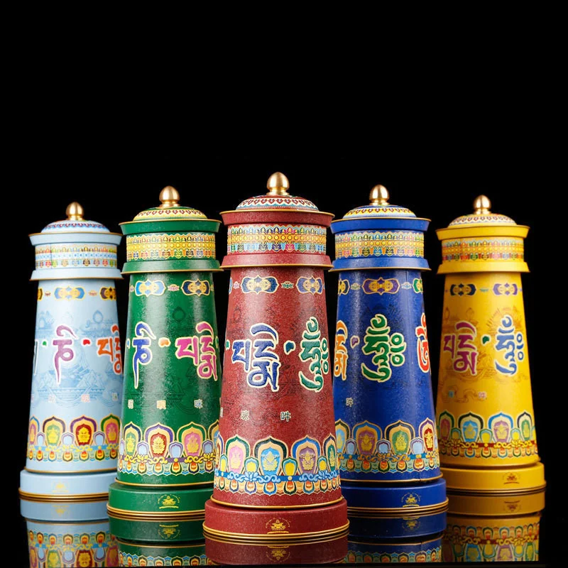 Tang Duo Kuo Luo Five Elements Prayer Wheel Electric Prayer Turner Tibetan Supplies Prayer Turner