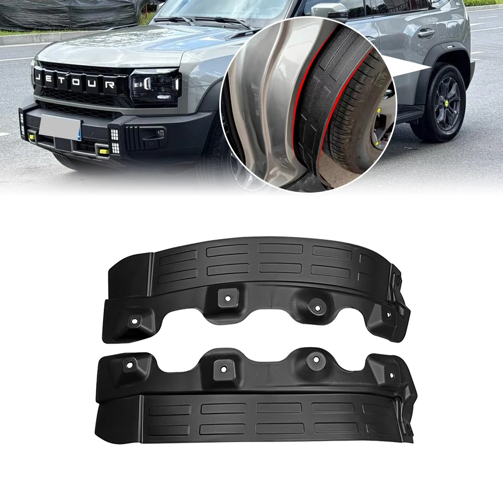 

2PCS Rear Wheel Widen Fender Liners Fender Flares Inner Extension Anti-Mud Soft Mudguard for Chery Jetour Traveler 2023+